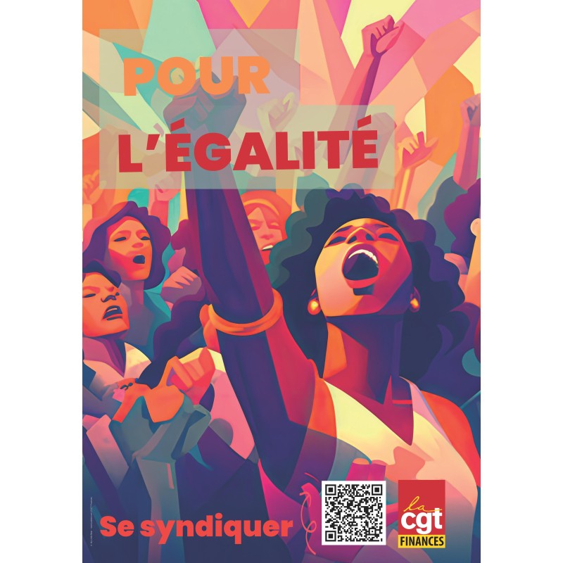 Affiche syndicalisation égalité