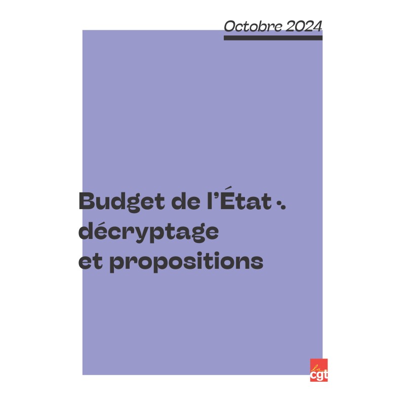 Brochure budget de l'état