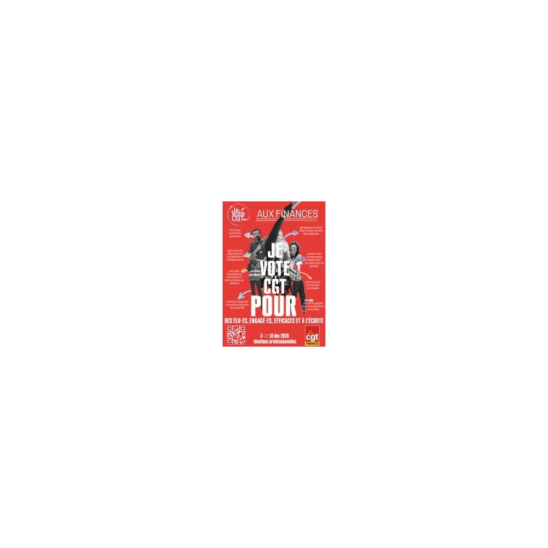 Affiches A3 élections 2026 élu·es CGT
