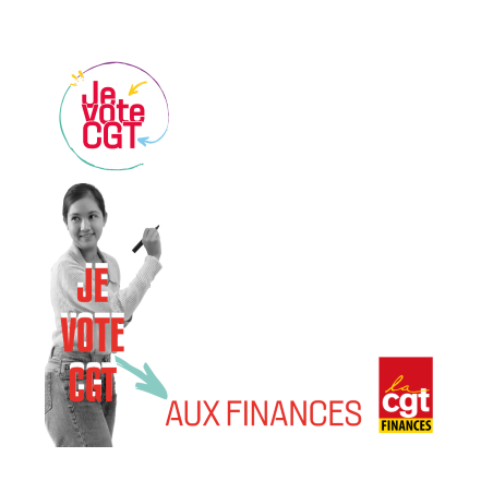 Post-it élections 2026 "Je vote CGT "