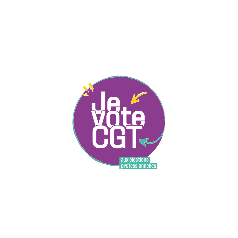 Autocollants élections professionnelles décembre 2026 - violet