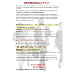 Flyer Appel à voter CGT